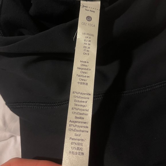 CRZ YOGA Thermal Fleece Lined Leggings 24" - Picture 6 of 7